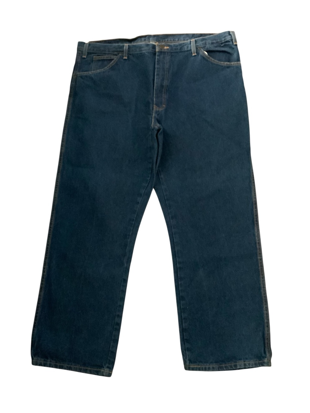 Vintage Dickies Men's Relaxed Fit Dark Blue Jeans 44x30